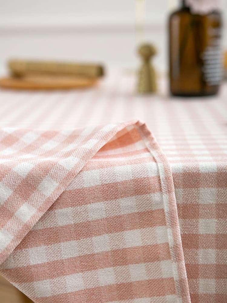 テーブルクロス 北欧風格子模様テーブルクロス