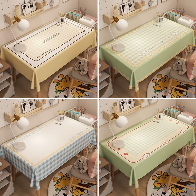 テーブルクロス 優しい格子模様のテーブルクロス