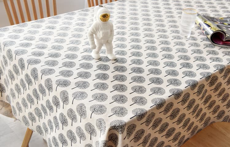 テーブルクロス テーブルクロス 伝統文様リネンクロス