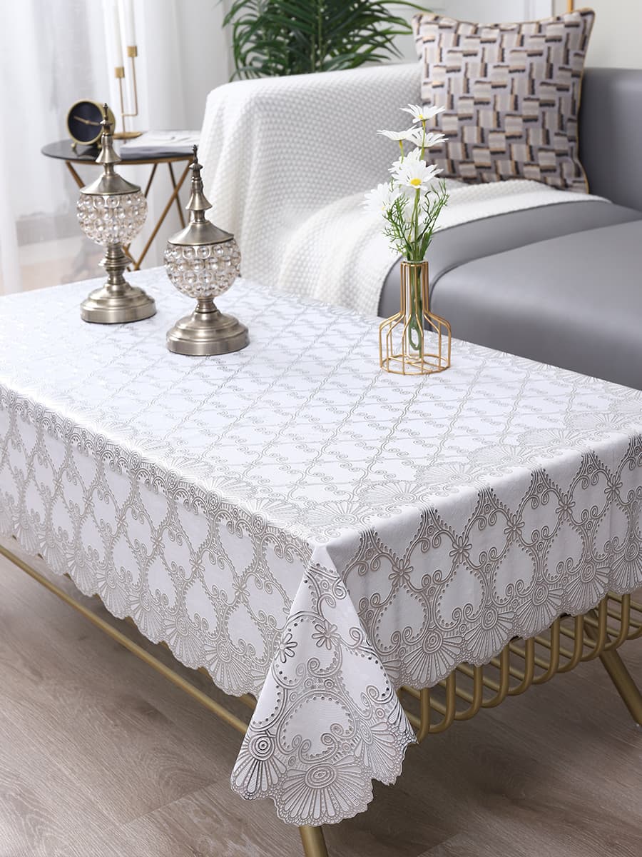 ヨーロッパ風のホットスタンピングテーブルクロス、防水油