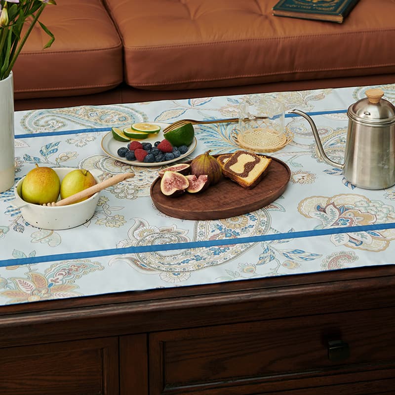 テーブルクロス ビニール 花園模様のビニールテーブルクロス