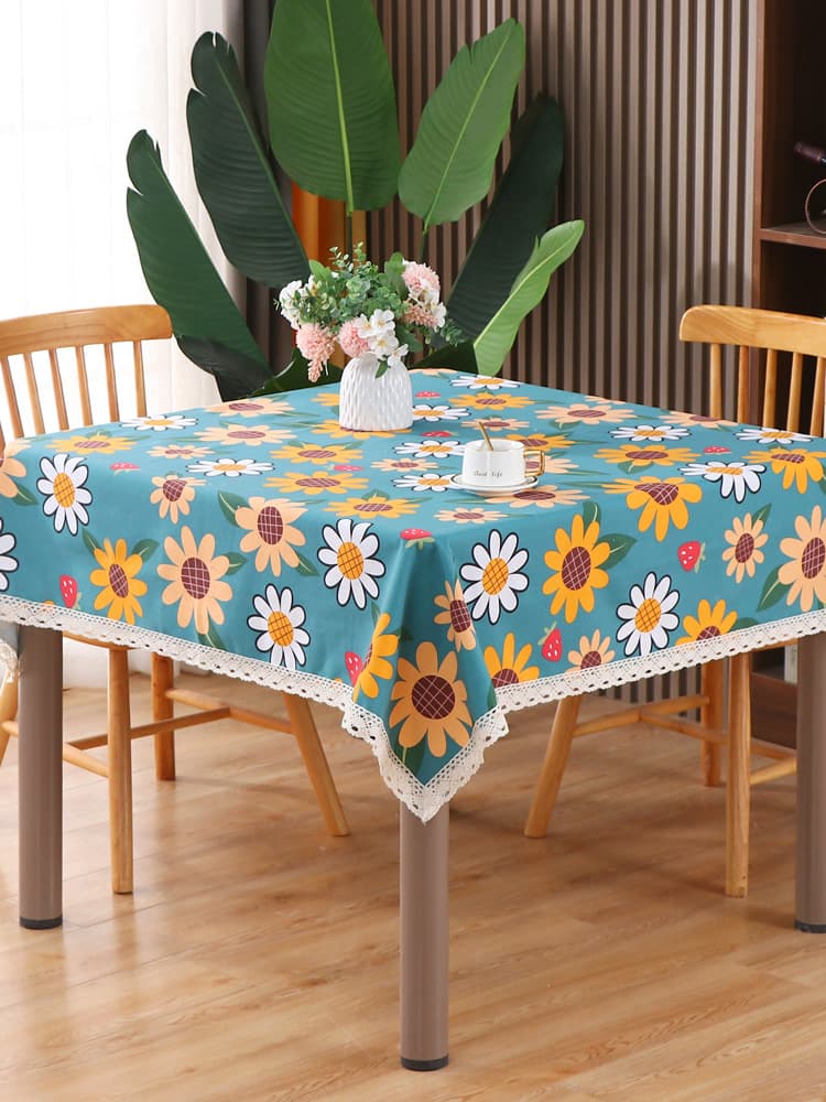 テーブルクロス 布 優美な花柄クロス