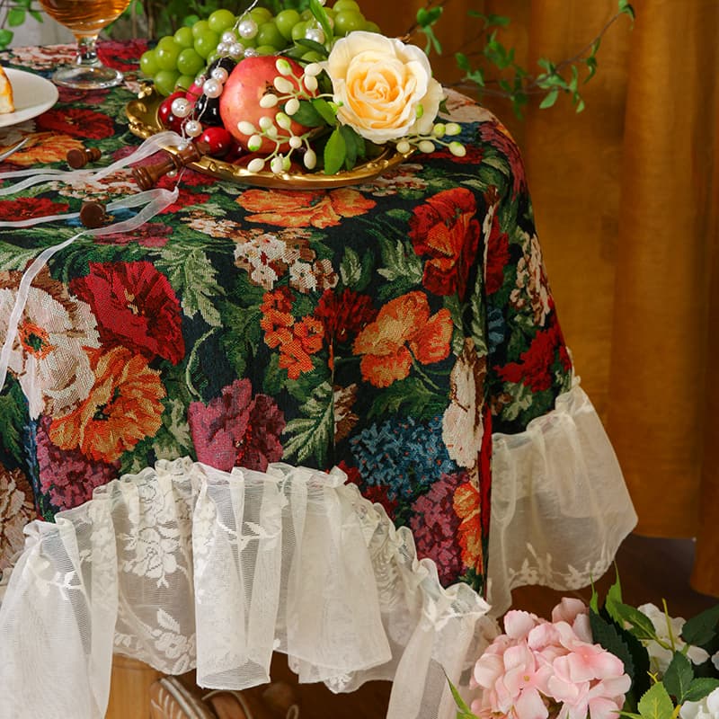 テーブルクロス 布 花園の夢見るクロス