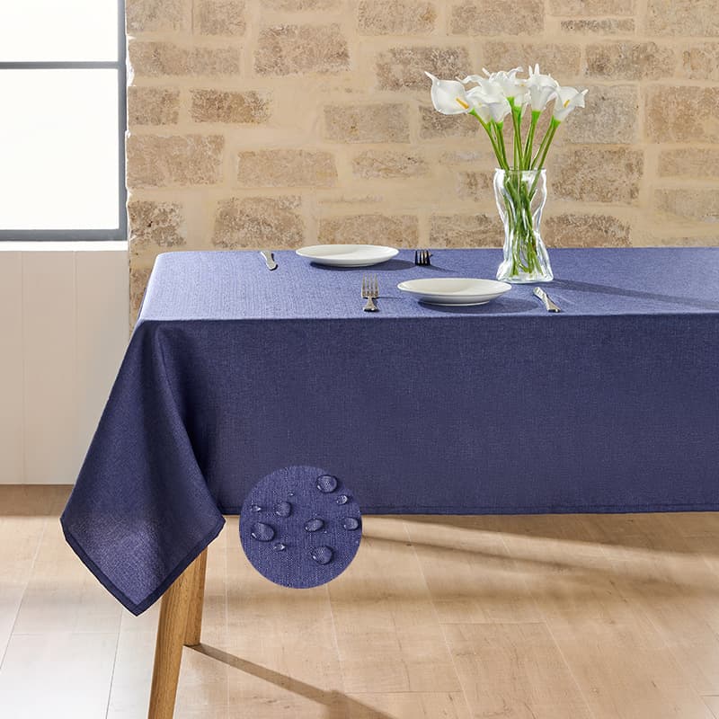 テーブルクロス 撥水加工リネン風テーブルクロス