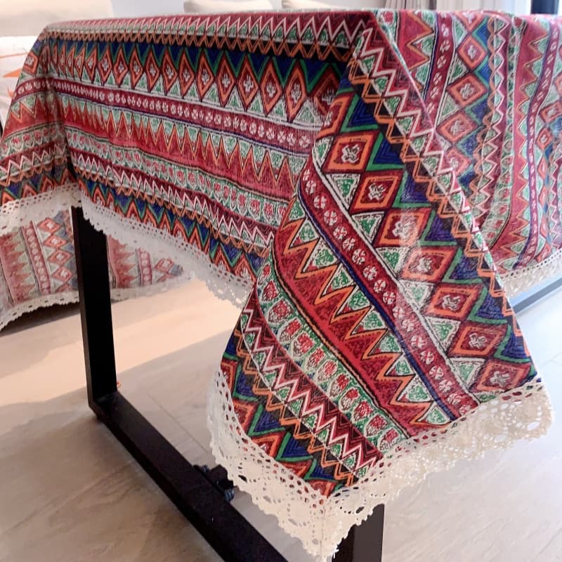 テーブルクロス 布 民族風幾何学模様のテーブル掛け