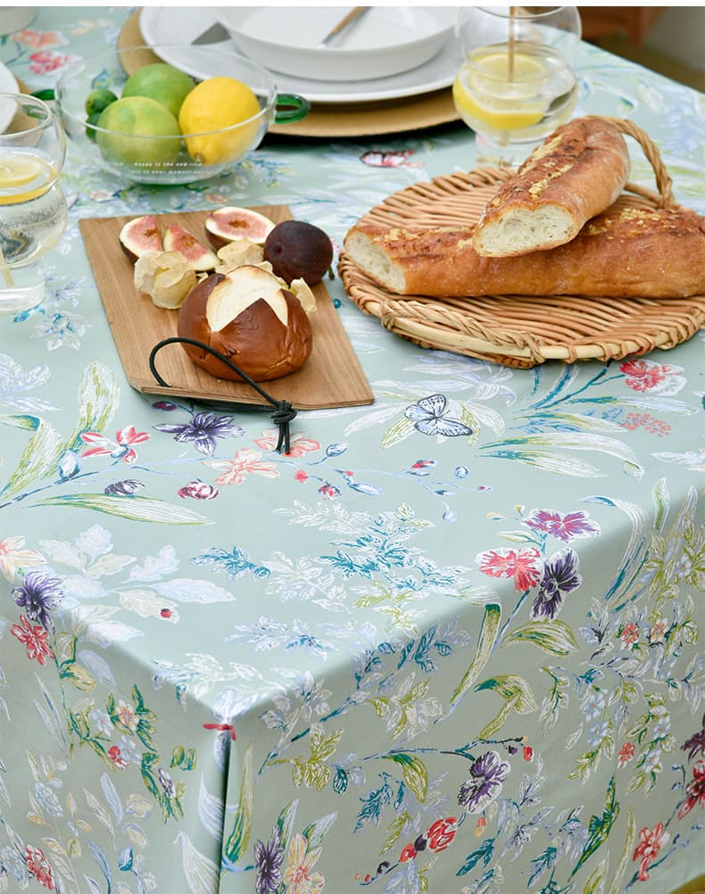 テーブルクロス ビニール 花咲く季節のテーブルクロス