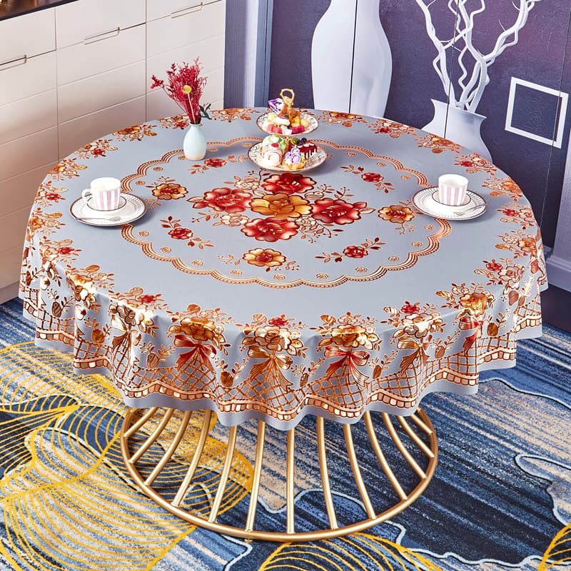 テーブルクロス 華やか花刺繍 テーブルセンター