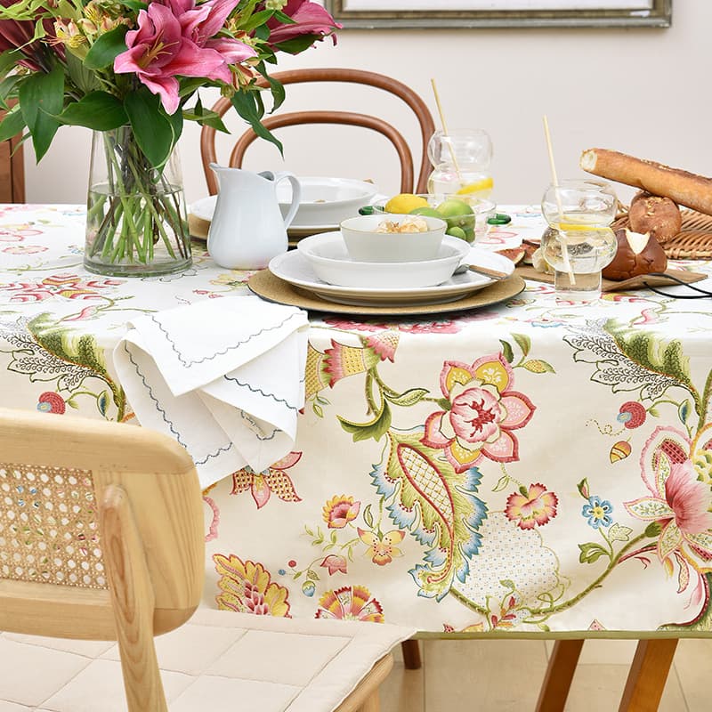 テーブルクロス ビニール 花咲く季節のテーブルクロス