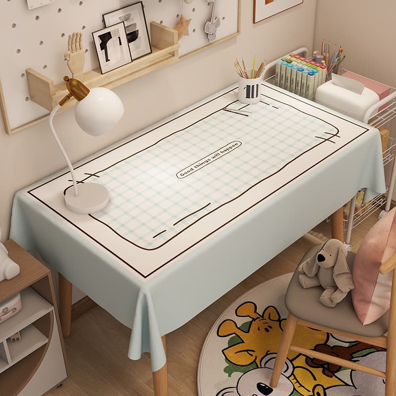 テーブルクロス 優しい格子模様のテーブルクロス