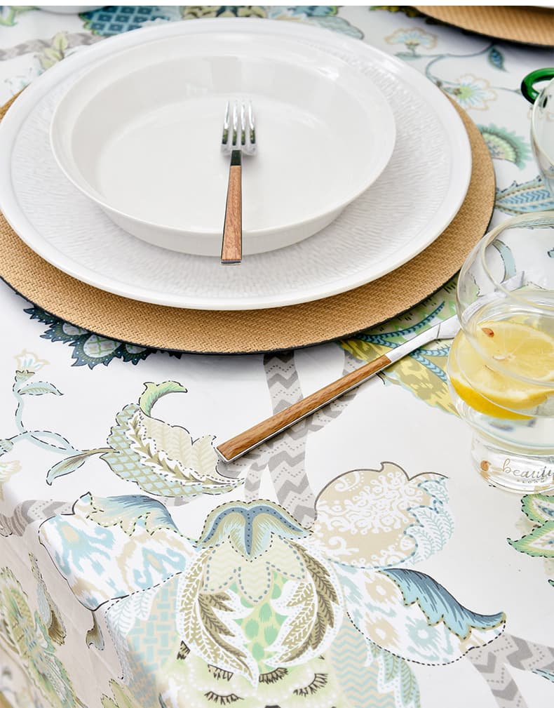 テーブルクロス ビニール 花咲く季節のテーブルクロス