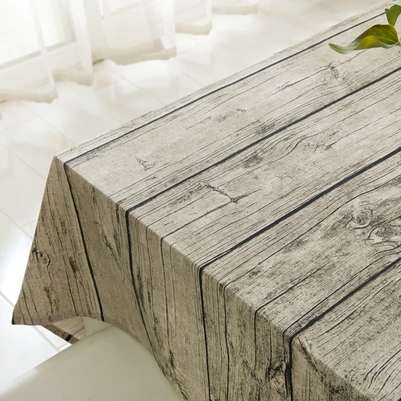 テーブルクロス ヴィンテージ古材風木目テーブルクロス