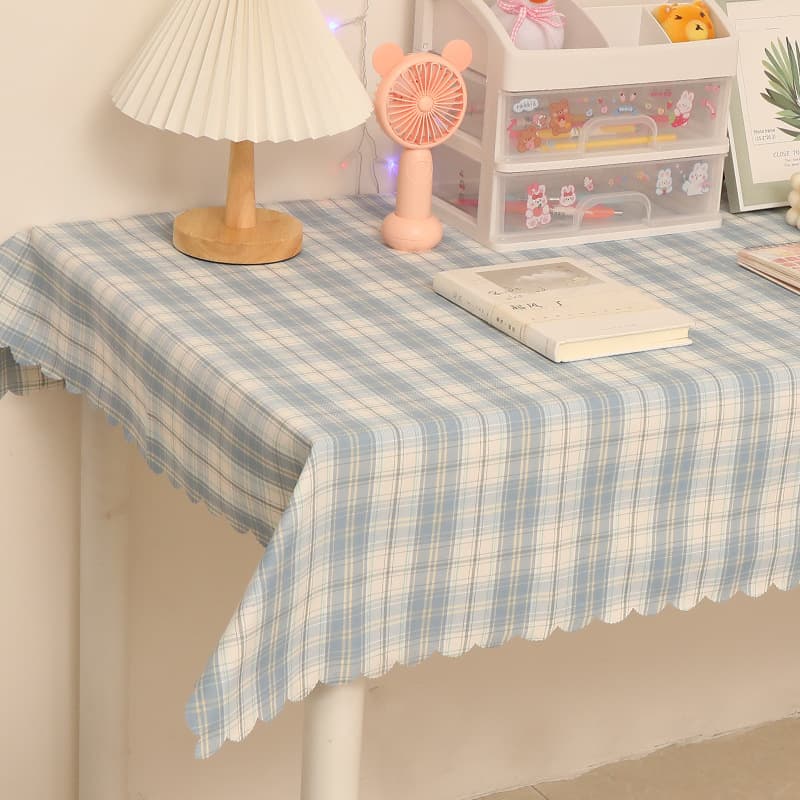 テーブルクロス 優しい格子柄のテーブルカバー