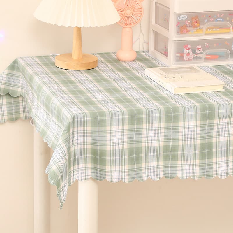 テーブルクロス 優しい格子柄のテーブルカバー