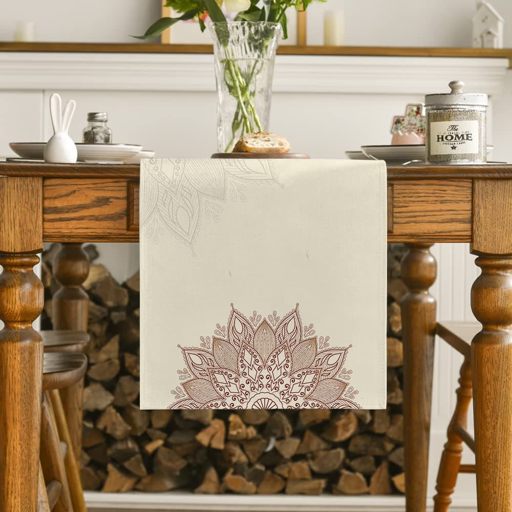 テーブルクロス センタークロス 和モダン刺繍