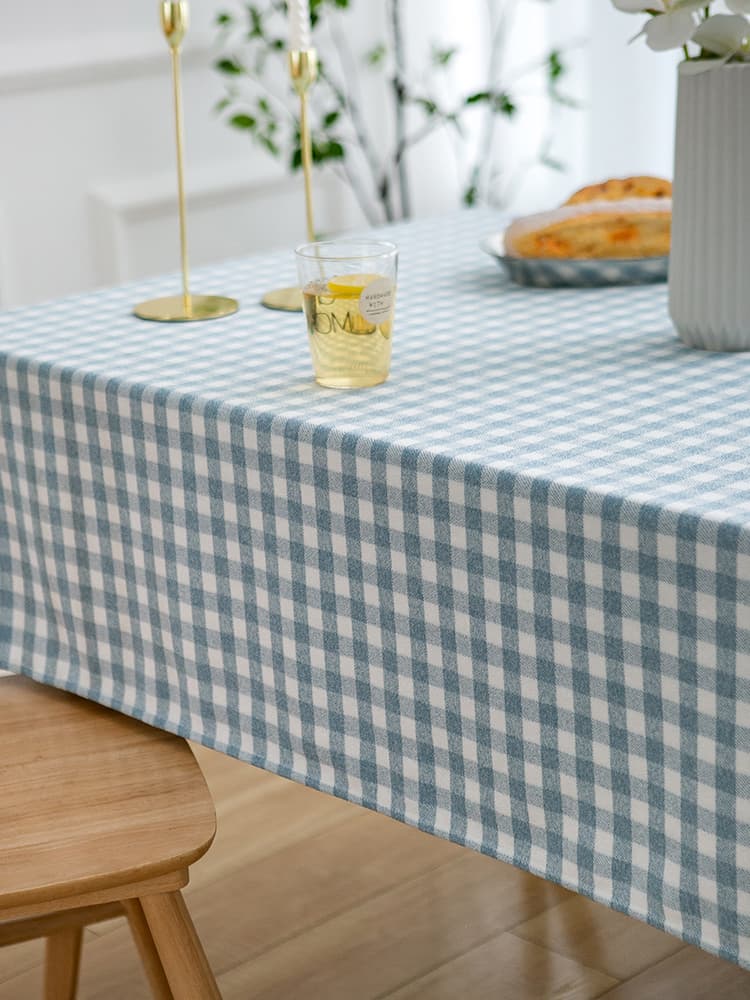 テーブルクロス 北欧風格子模様テーブルクロス
