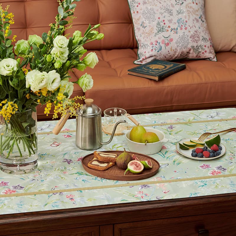 テーブルクロス ビニール 花園の風情 ビニールテーブルクロス