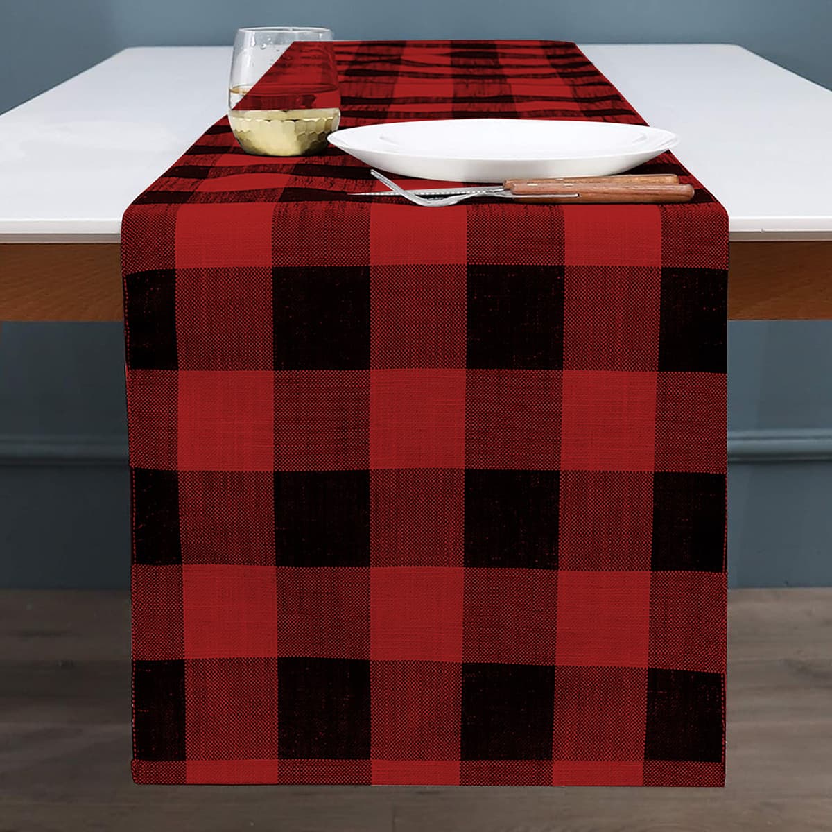 テーブルクロス センタークロス 自然派おしゃれなチェック柄