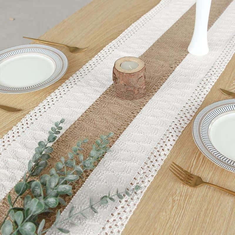 テーブルクロス センタークロス 織り目彩る手編みクロス