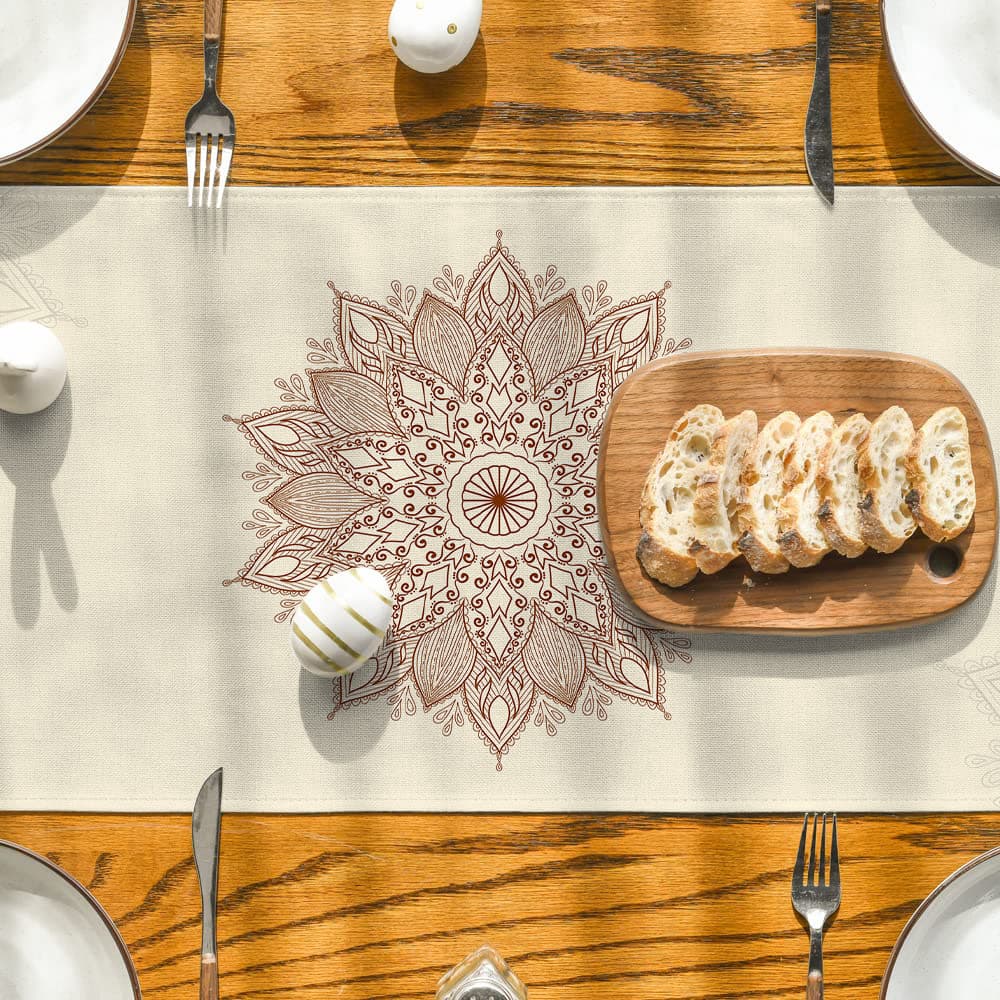 テーブルクロス センタークロス 和モダン刺繍