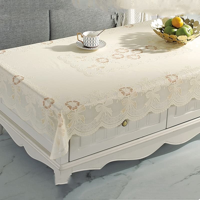 テーブルクロス 布 豪華刺繍レース飾りクロス