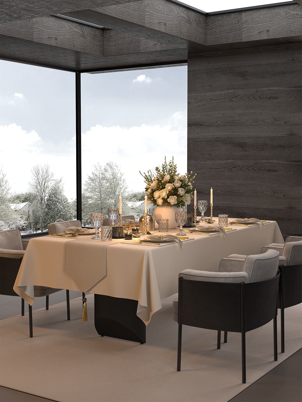 テーブルクロス ビニール 格調高い撥水テーブルカバー