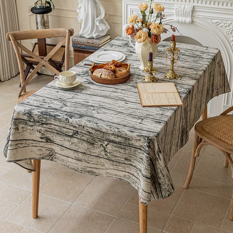 テーブルクロス 花鳥繊細模様の上品な食卓用布