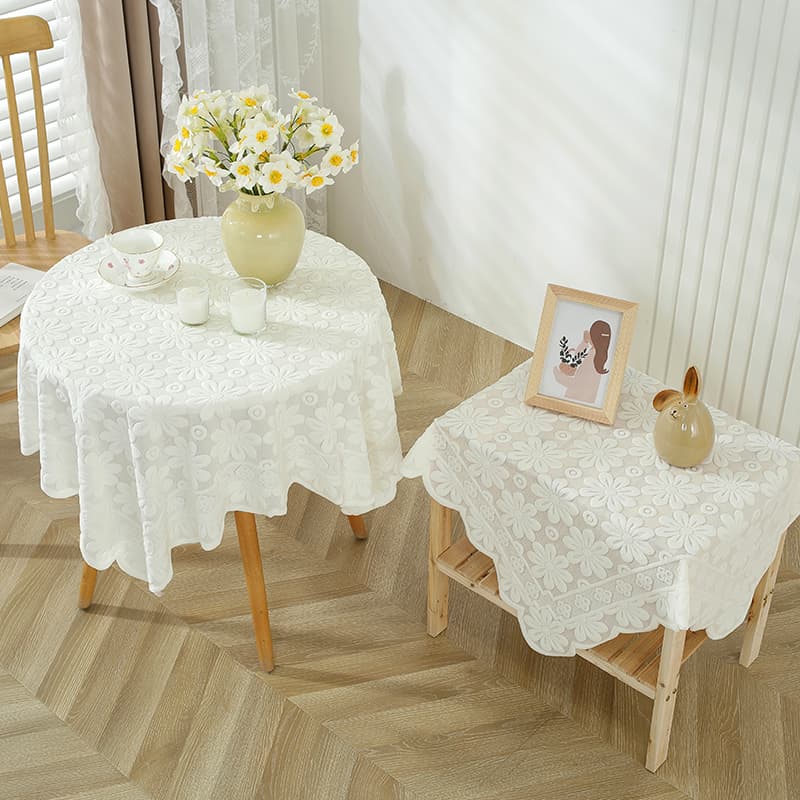 テーブルクロス 布 花柄レース
