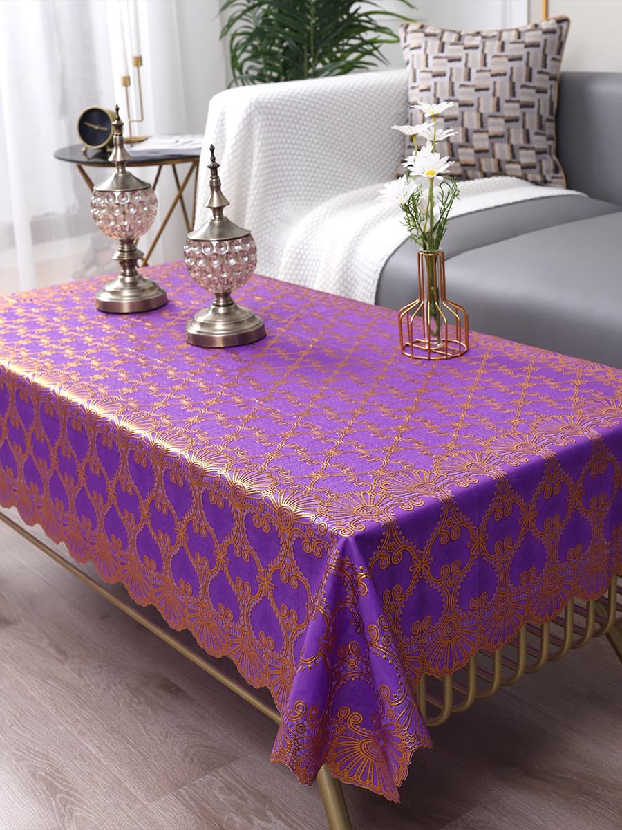 ヨーロッパ風のホットスタンピングテーブルクロス、防水油