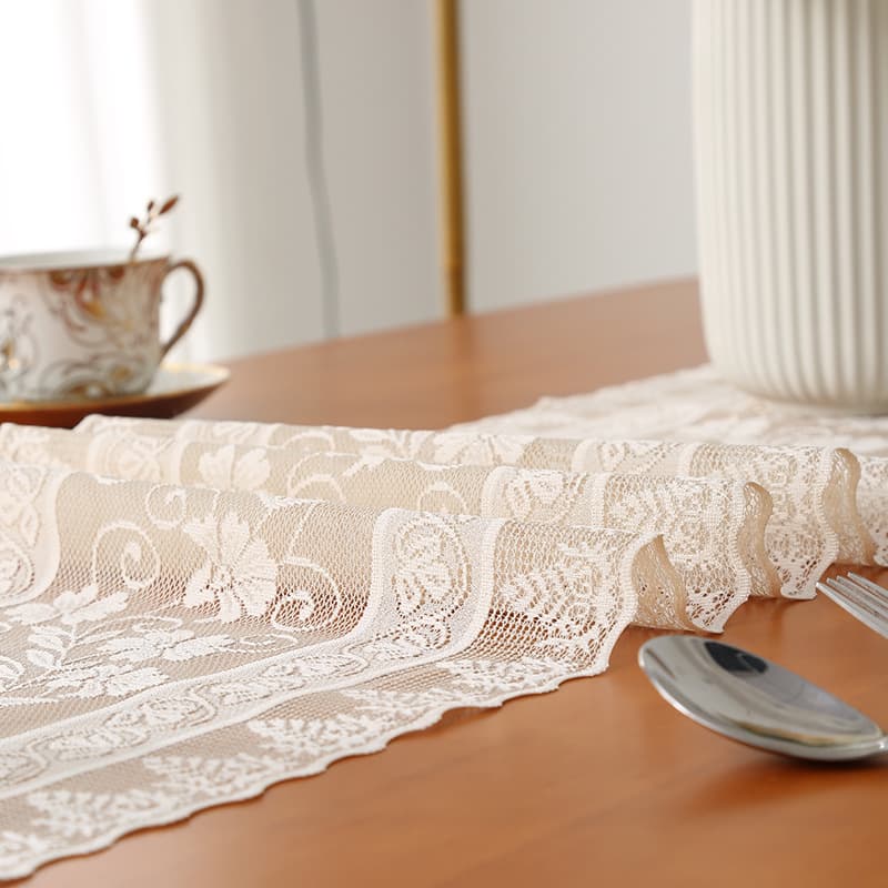 テーブルクロス センタークロス 華やか花柄レース