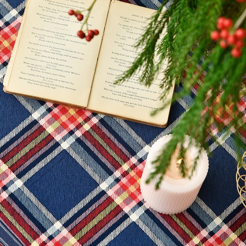 テーブルクロス チェック 伝統温かみ格子柄テーブルクロス