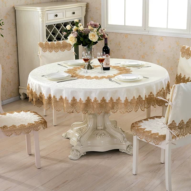 テーブルクロス 欧風刺繍レース装飾テーブルクロス