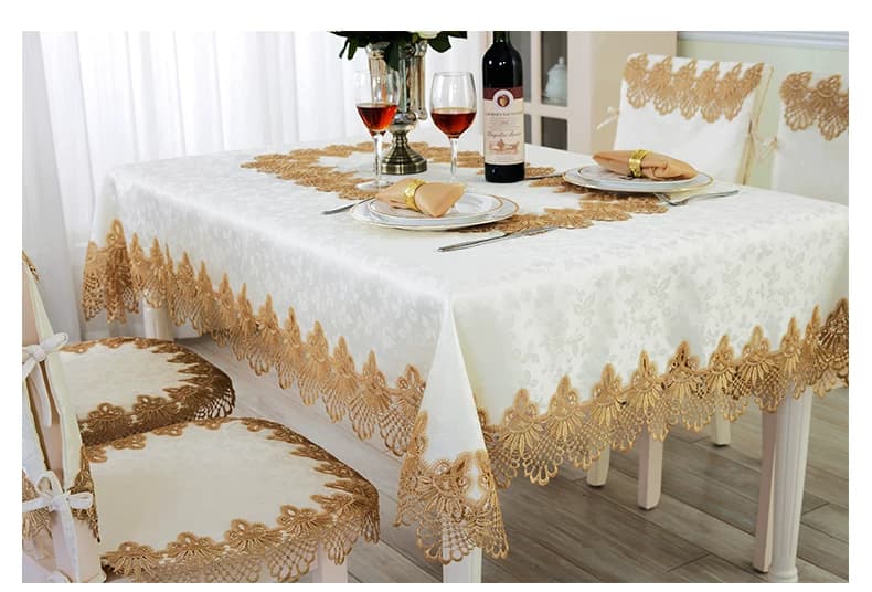 テーブルクロス 欧風刺繍レース装飾テーブルクロス